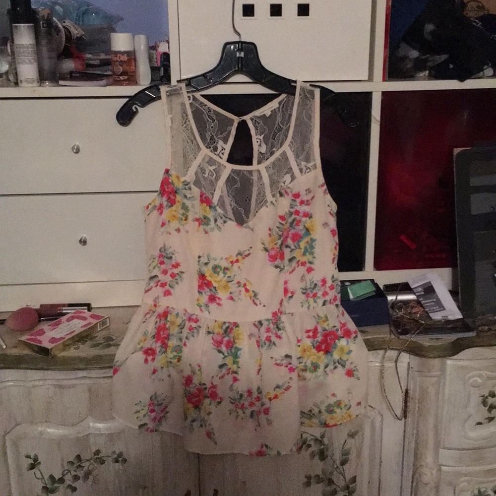 Floral Peplum Top